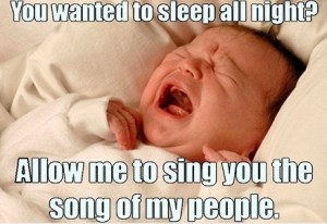 Child causing sleep starvation